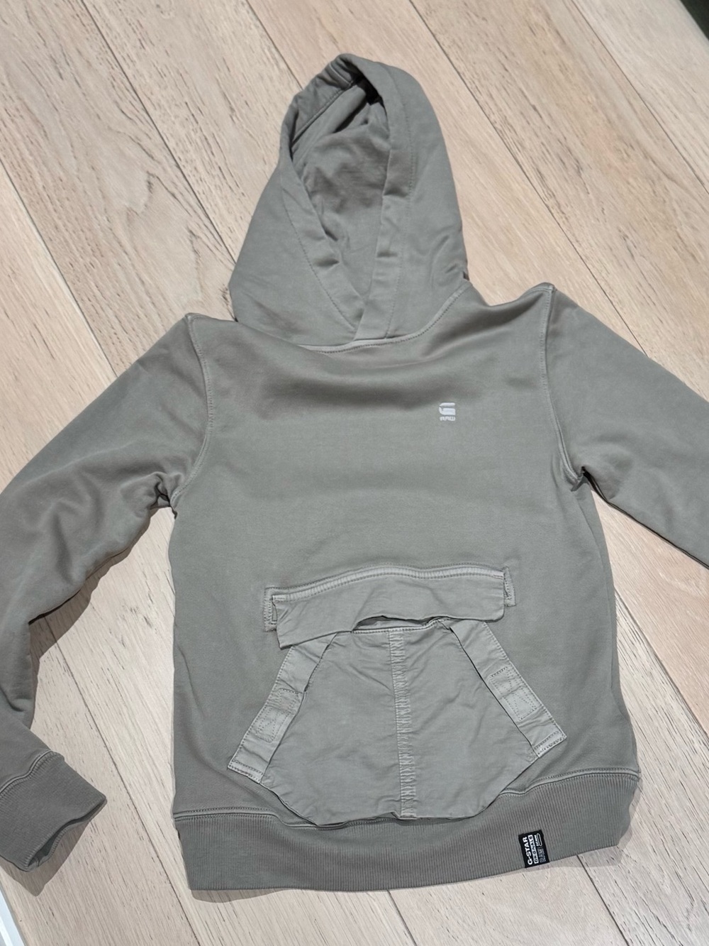 G-Star Kids Olive Green Hooded Puffer Sweatshirt